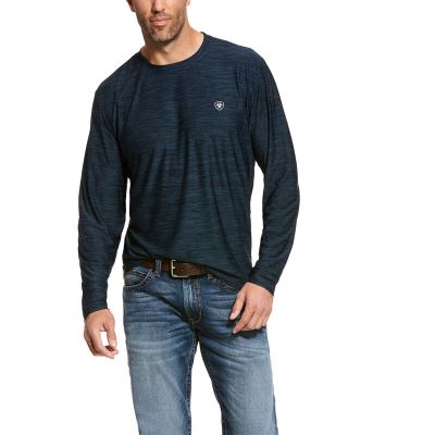 Ariat Charger - T Shirts DonkerIndigo Heren - 15174-424